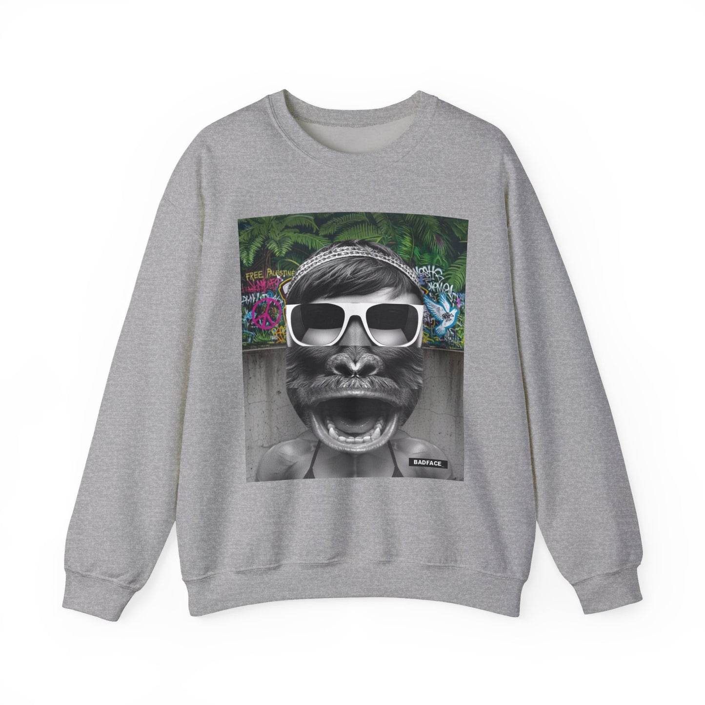 BADFACE Unisex Sweatshirt. Customisable.