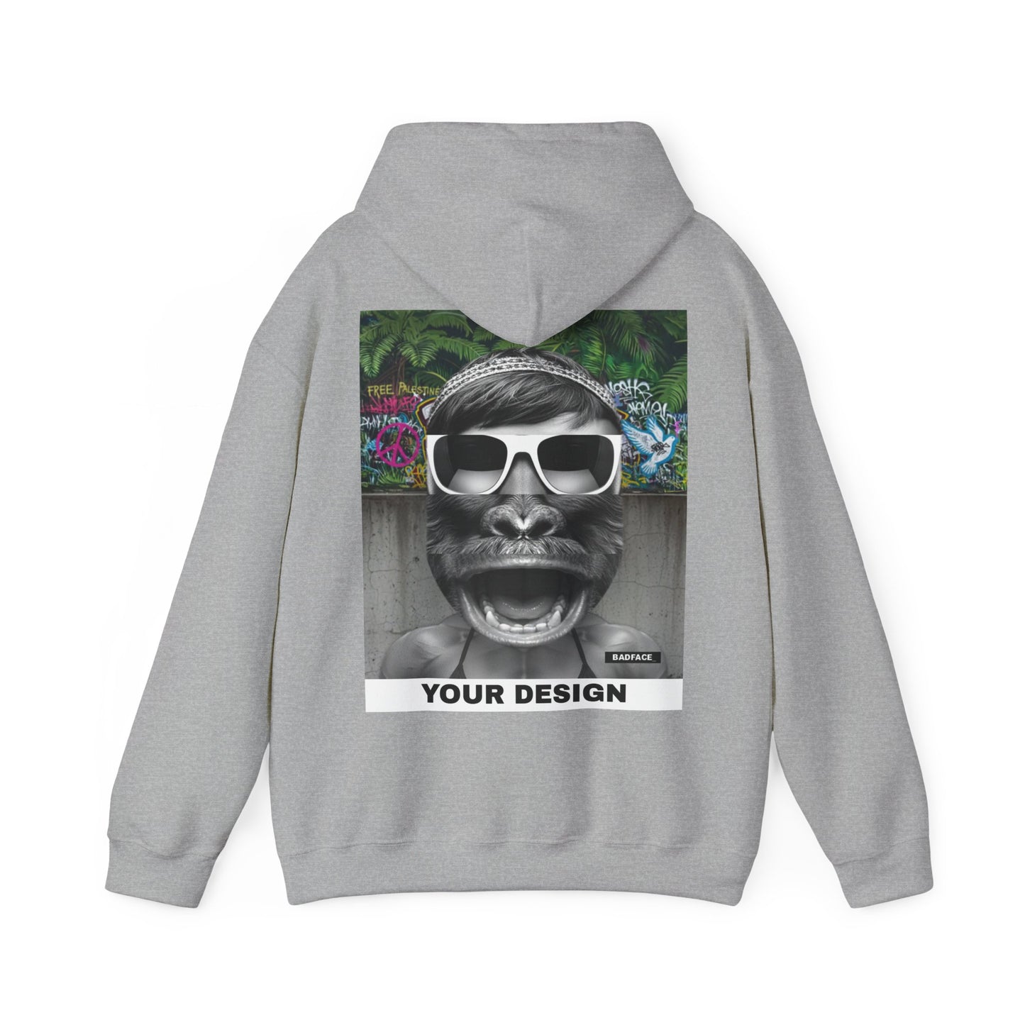 Copy of Gorilla Sunglasses Graphic Hoodie — Retro Funny Primate Streetwear