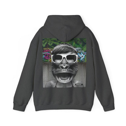 Gorilla Sunglasses Graphic Hoodie — Retro Funny Primate Streetwear
