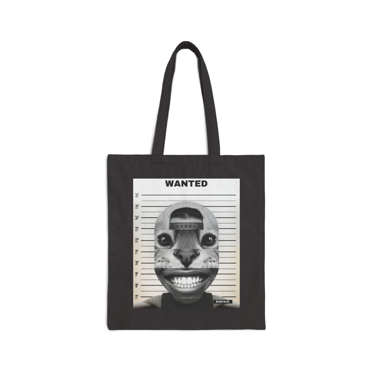 BADFACE WANTED Custom Face Tote Bag