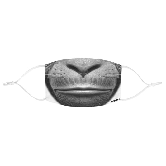 BADFACE fabric face mask.