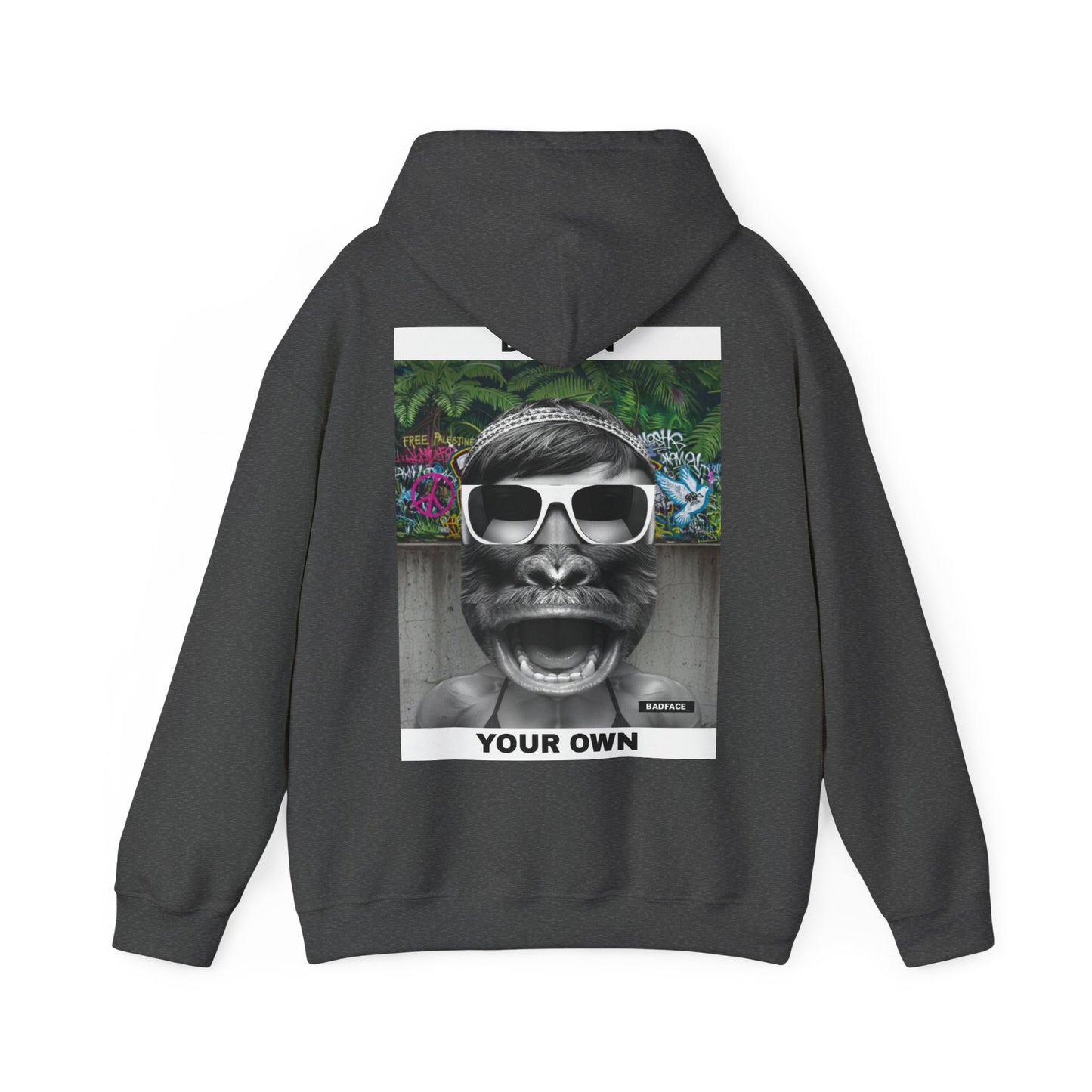 Copy of Gorilla Sunglasses Graphic Hoodie — Retro Funny Primate Streetwear