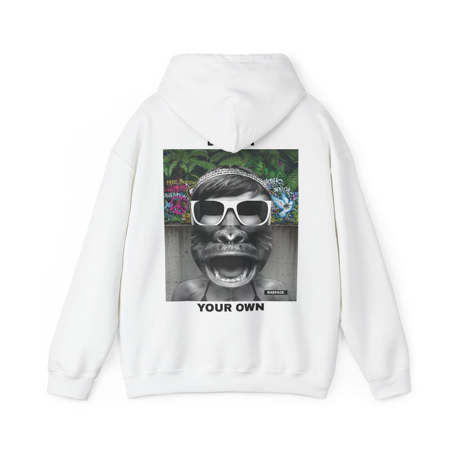 Copy of Gorilla Sunglasses Graphic Hoodie — Retro Funny Primate Streetwear