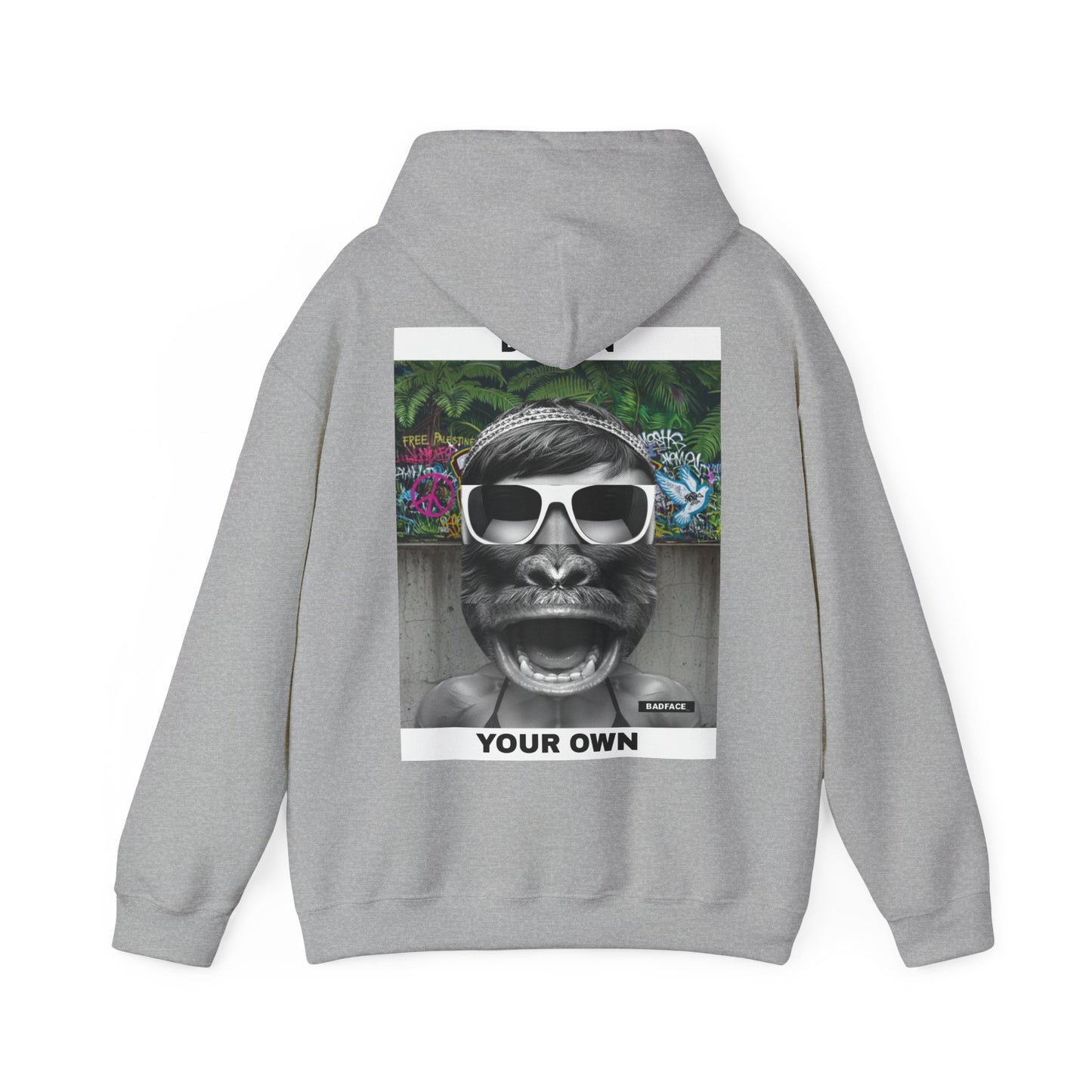 Copy of Gorilla Sunglasses Graphic Hoodie — Retro Funny Primate Streetwear