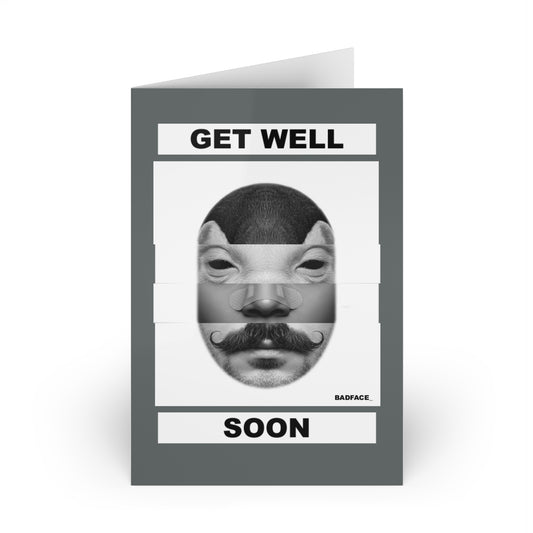 BADFACE Greeting cards