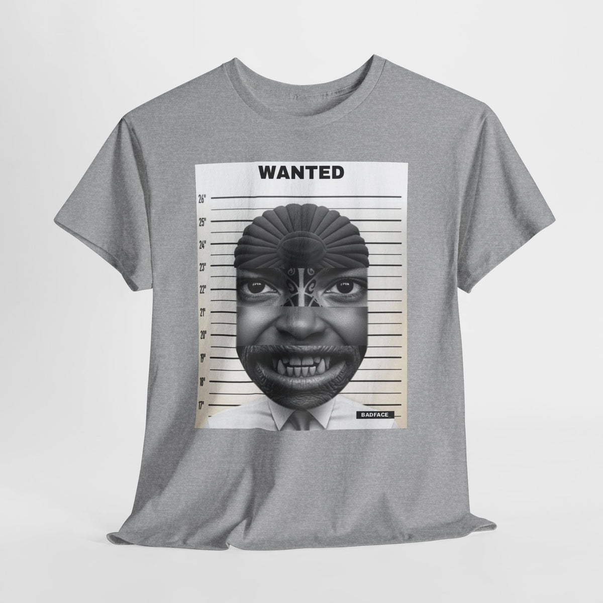 BADFACE WANTED Custom Face T-Shirt